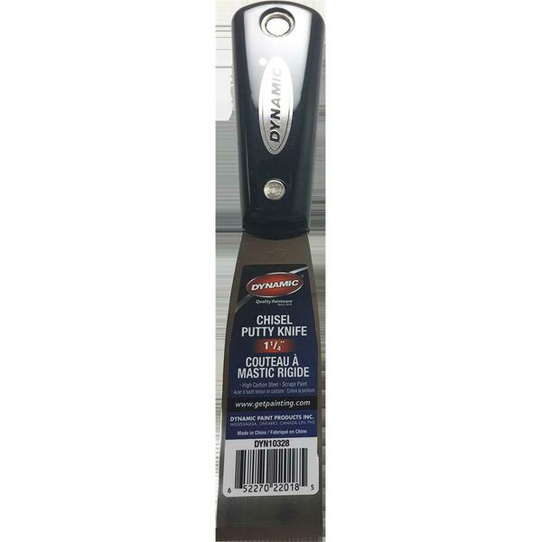Beautyblade DYN10328 1.25 in. Nylon Handle Series Stiff Chisel Putty Knife with Carbon Steel Blade BE3574756